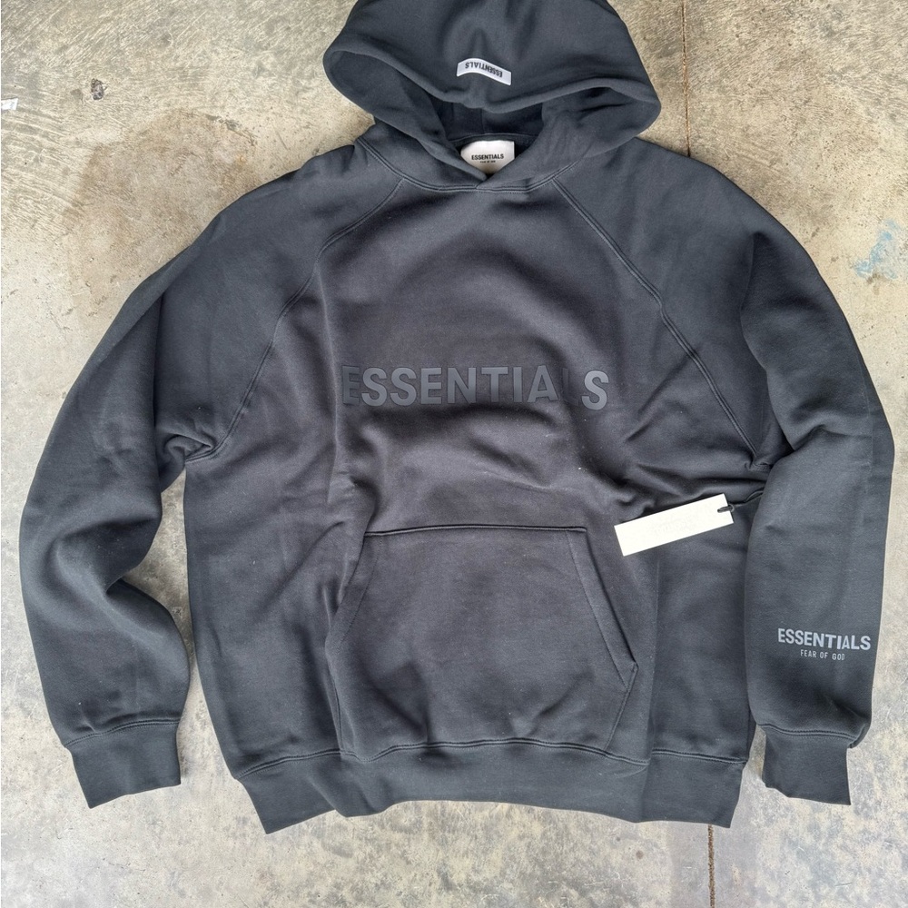 Black Essentials Hoodie